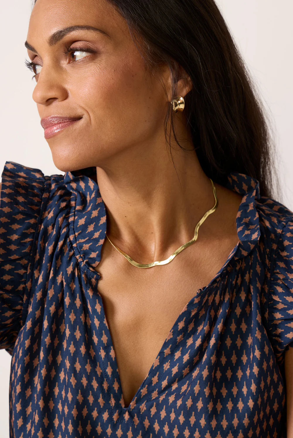 Navy Diamond Bex Top