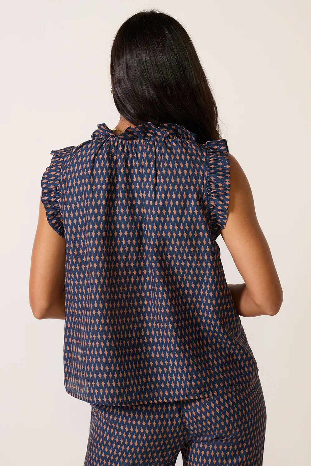 Navy Diamond Bex Top