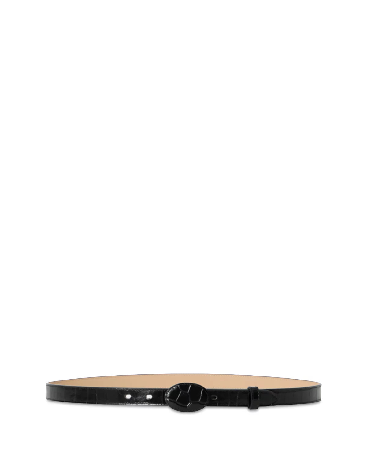 June Croco Belt - Black