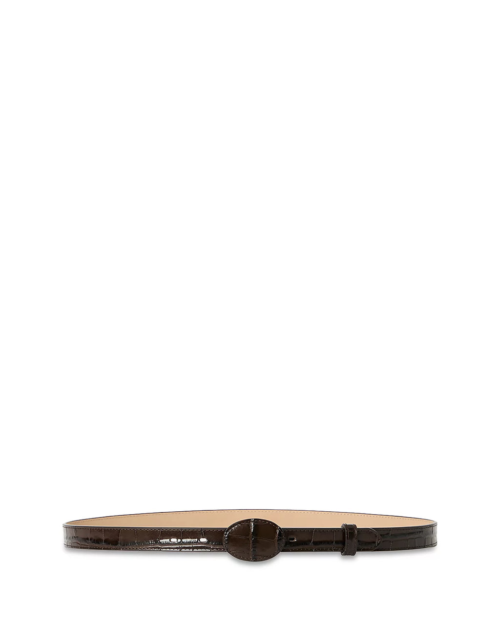 June Croco Belt - Brown