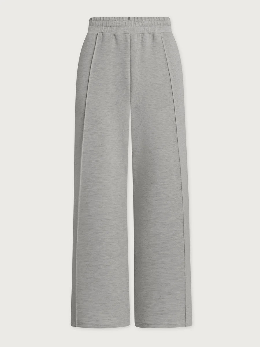 The Wide Leg Pant 30" in light grey marl