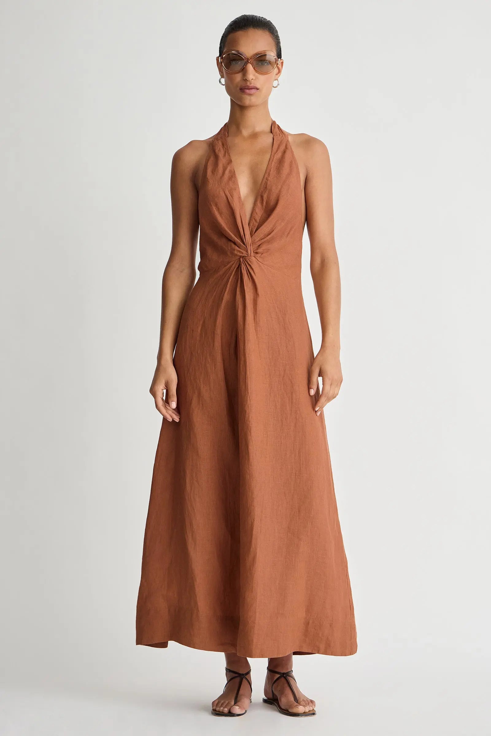 Salome Halter Maxi Dress