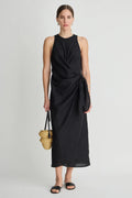 Gustava Wrap Midi - black