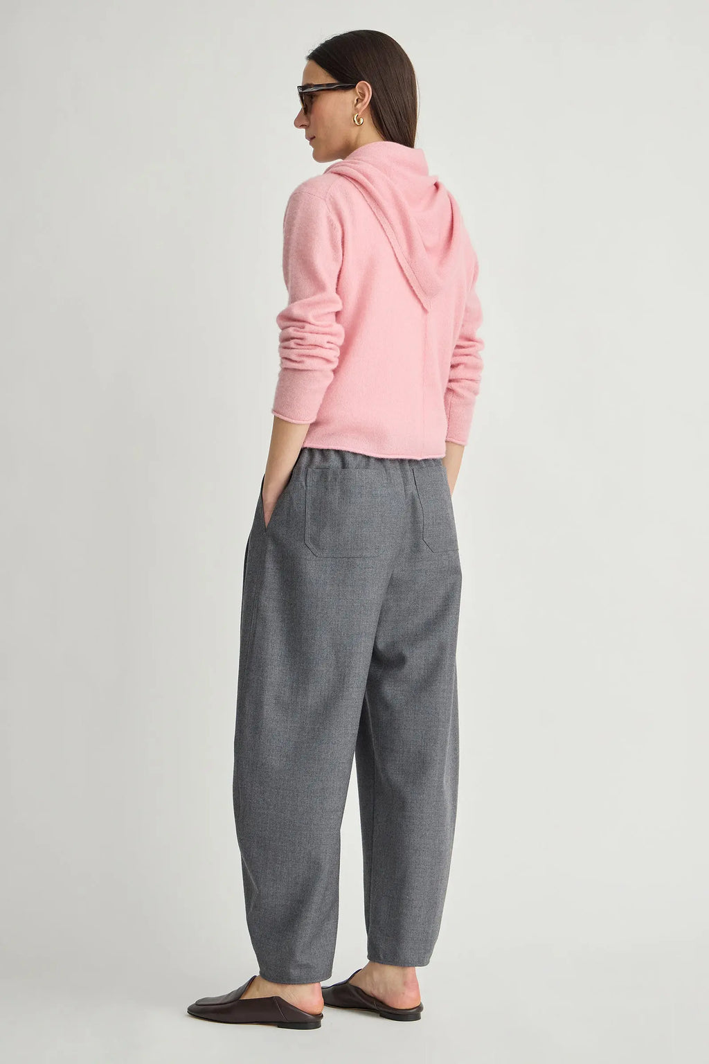EVERYDAY PULL ON PANT in Grey Melange