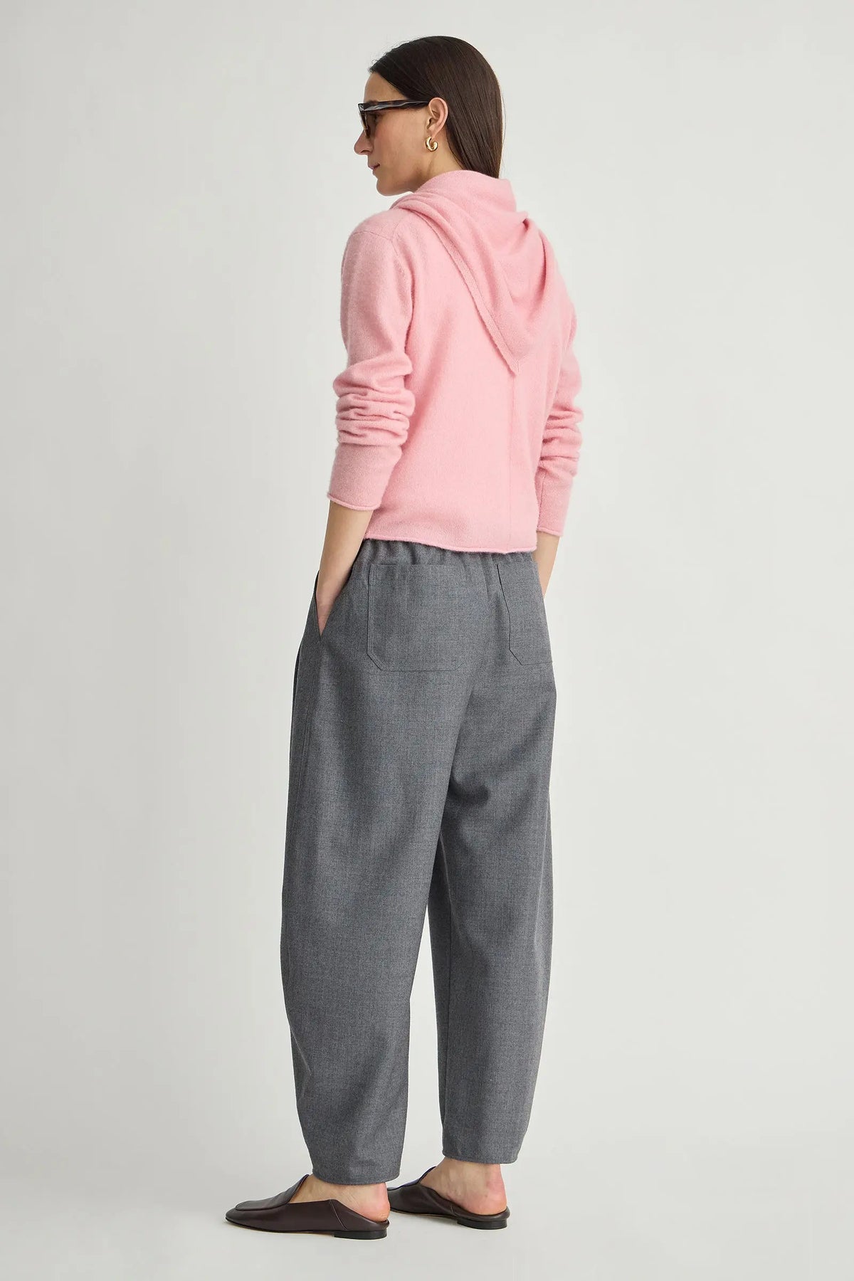 EVERYDAY PULL ON PANT in Grey Melange