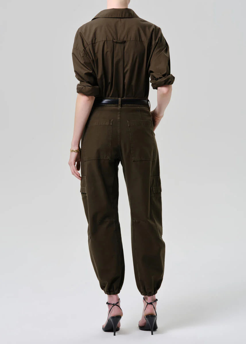 Ciela Bubble Hem Utility in Moss