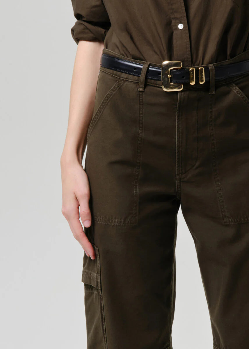 Ciela Bubble Hem Utility in Moss