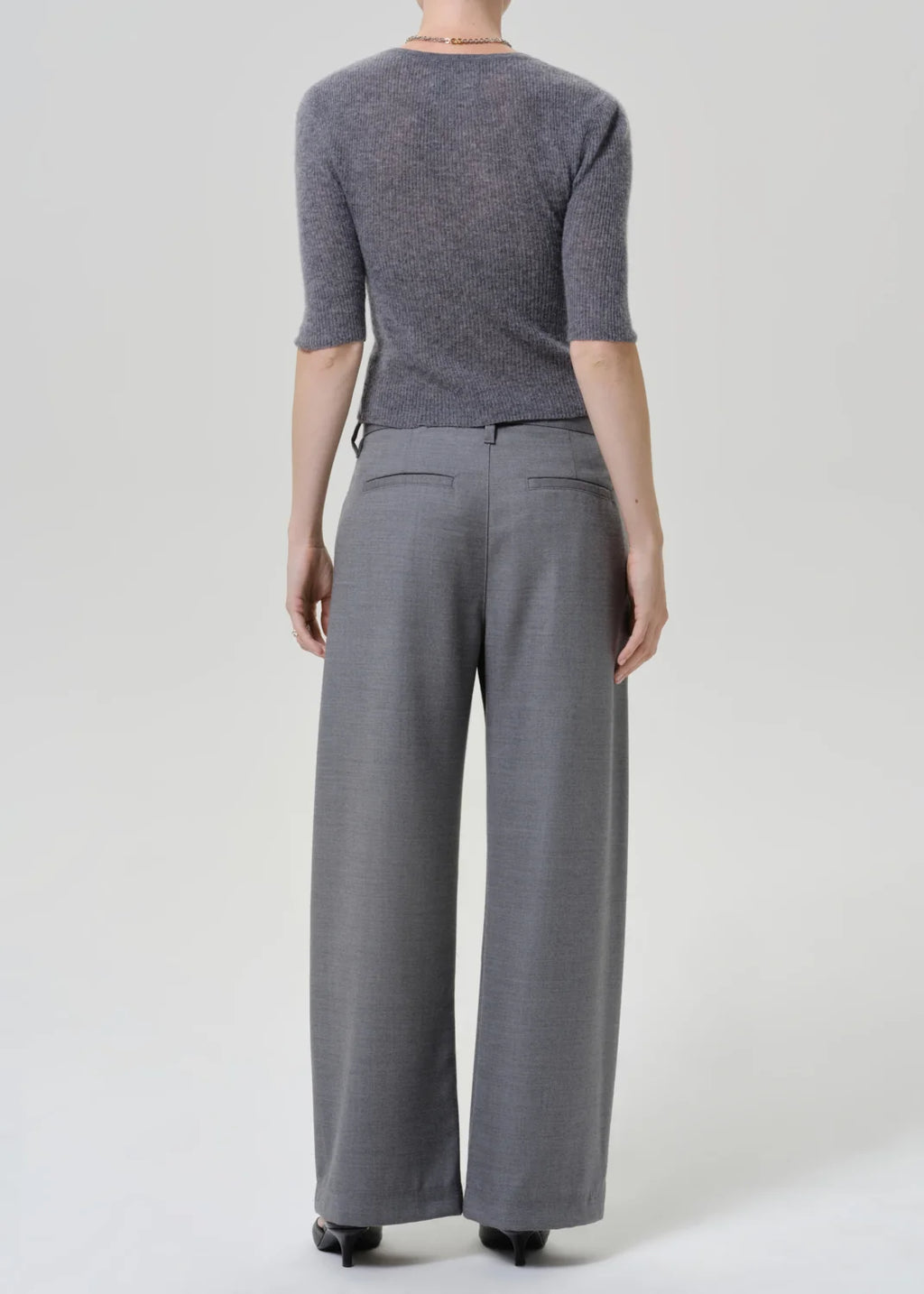 Brynn Drawstring Trouser in Gris