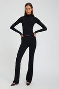 Black City Micro Flare Pant