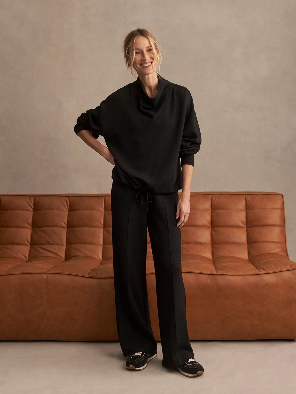The Wide Leg Pant 30 - black
