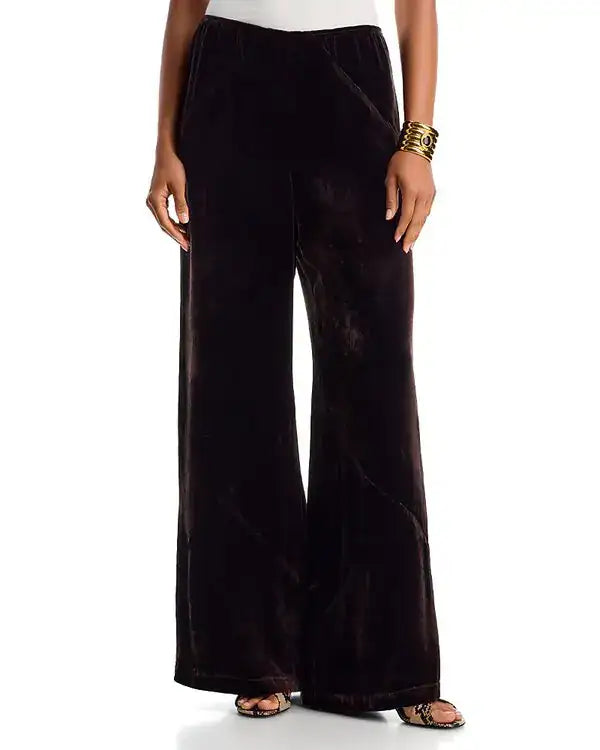 Bias Lounge Pant in Velour Brown