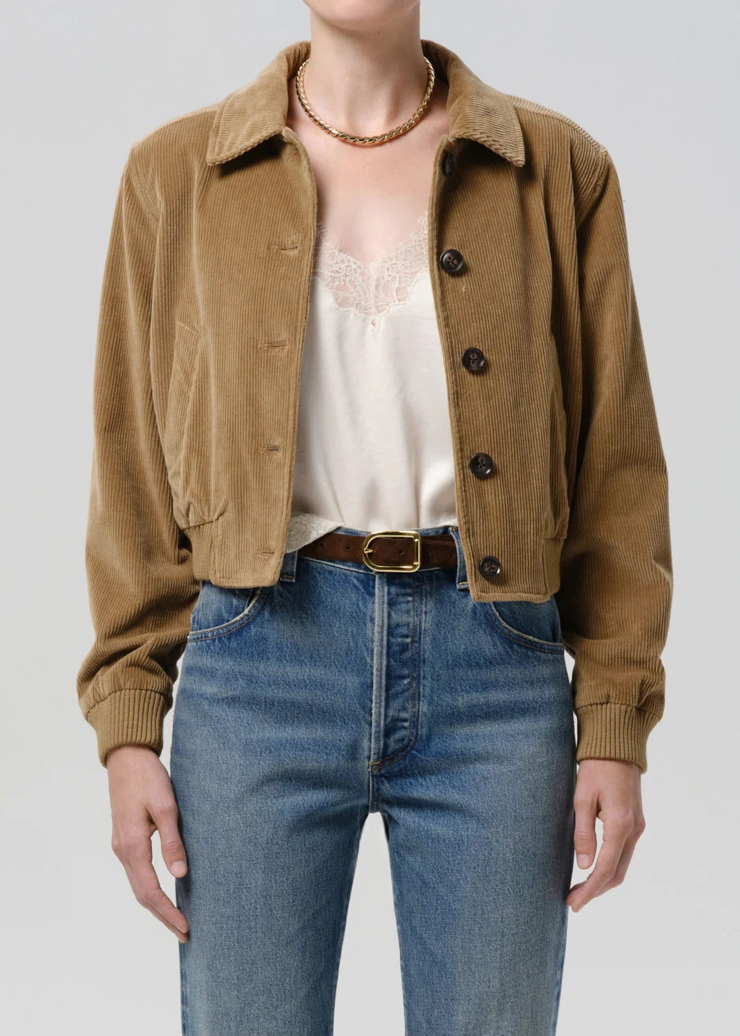 Lola Eve Bomber in Amber
