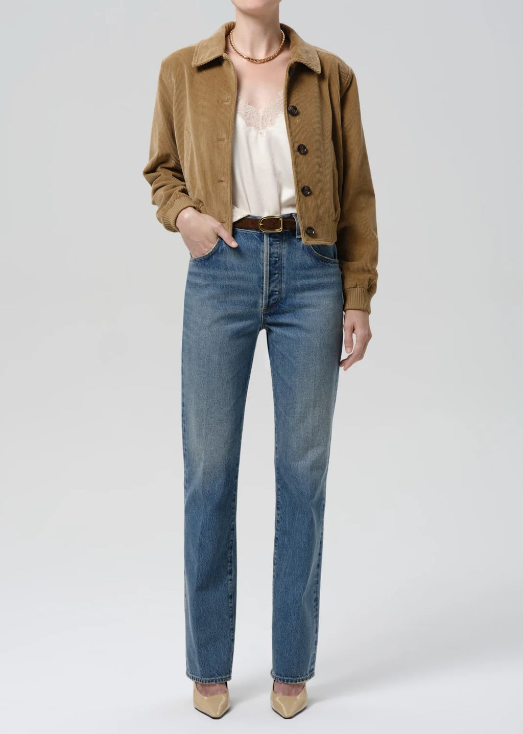Lola Eve Bomber in Amber