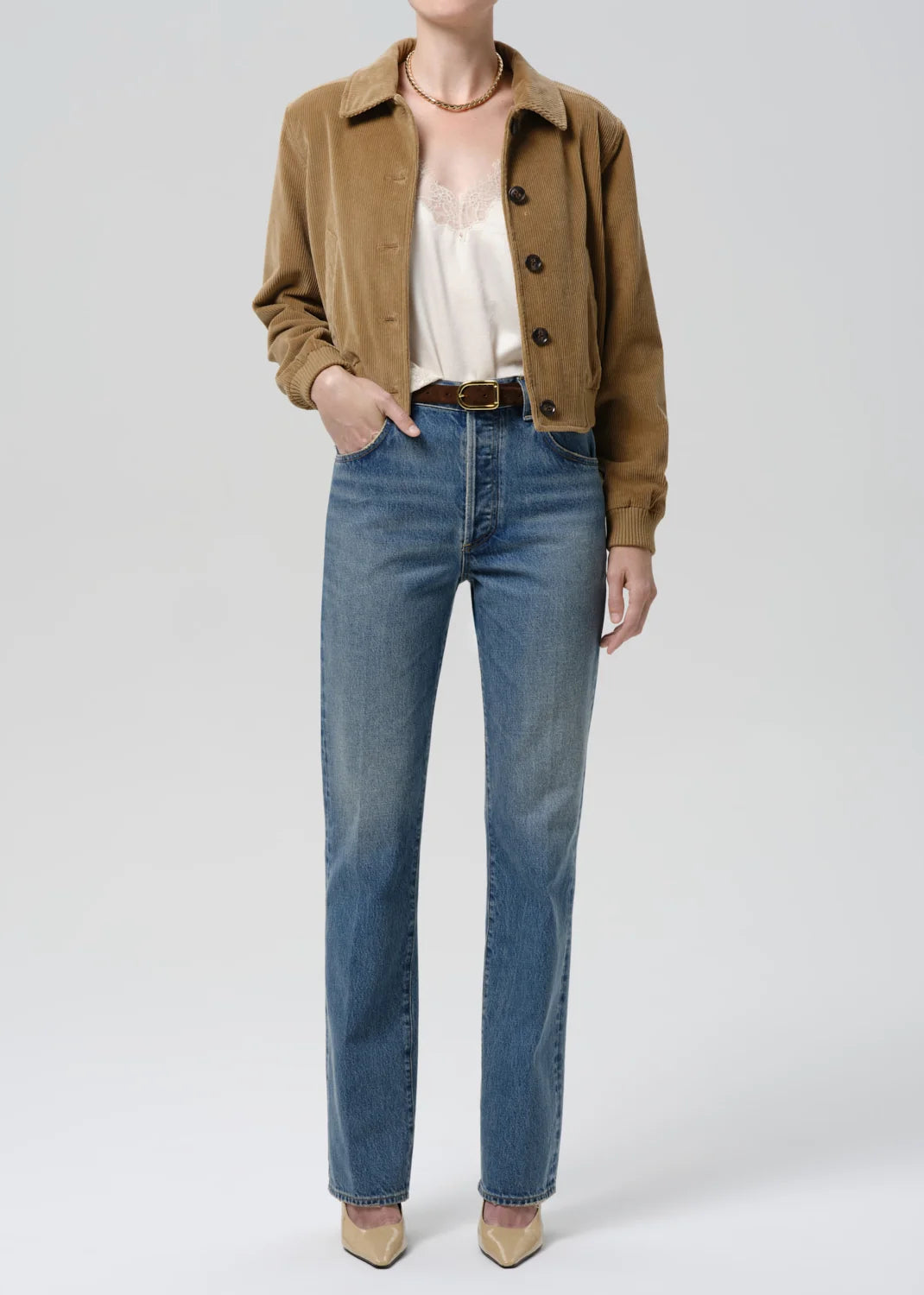 Lola Eve Bomber in Amber