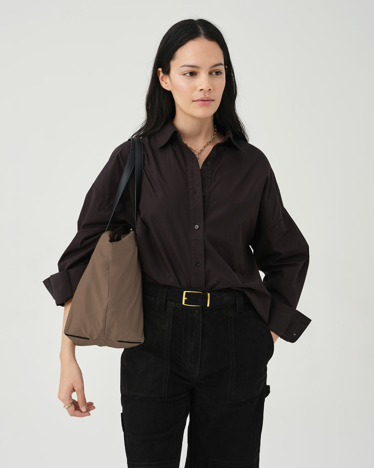 Essence City Tote in mink