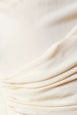 slinky shirt dress in bone
