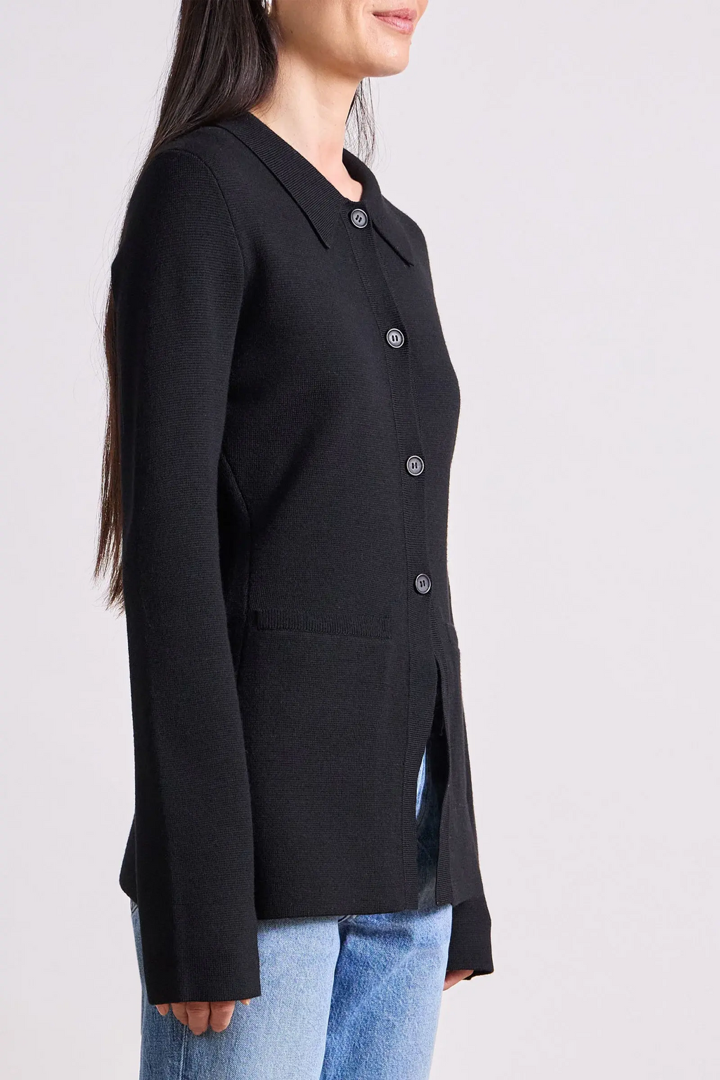 Betti knit cardi in black