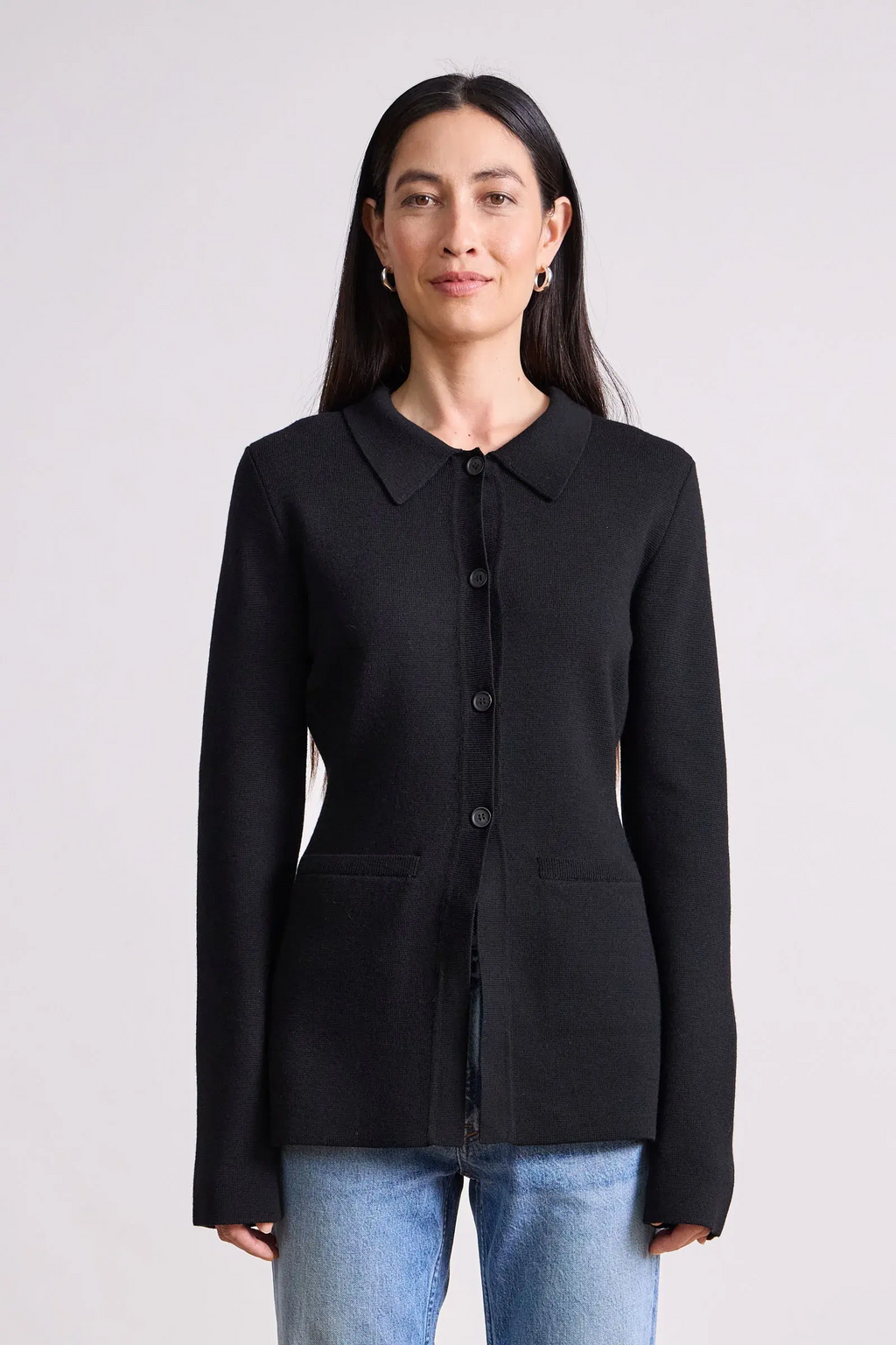 Betti knit cardi in black
