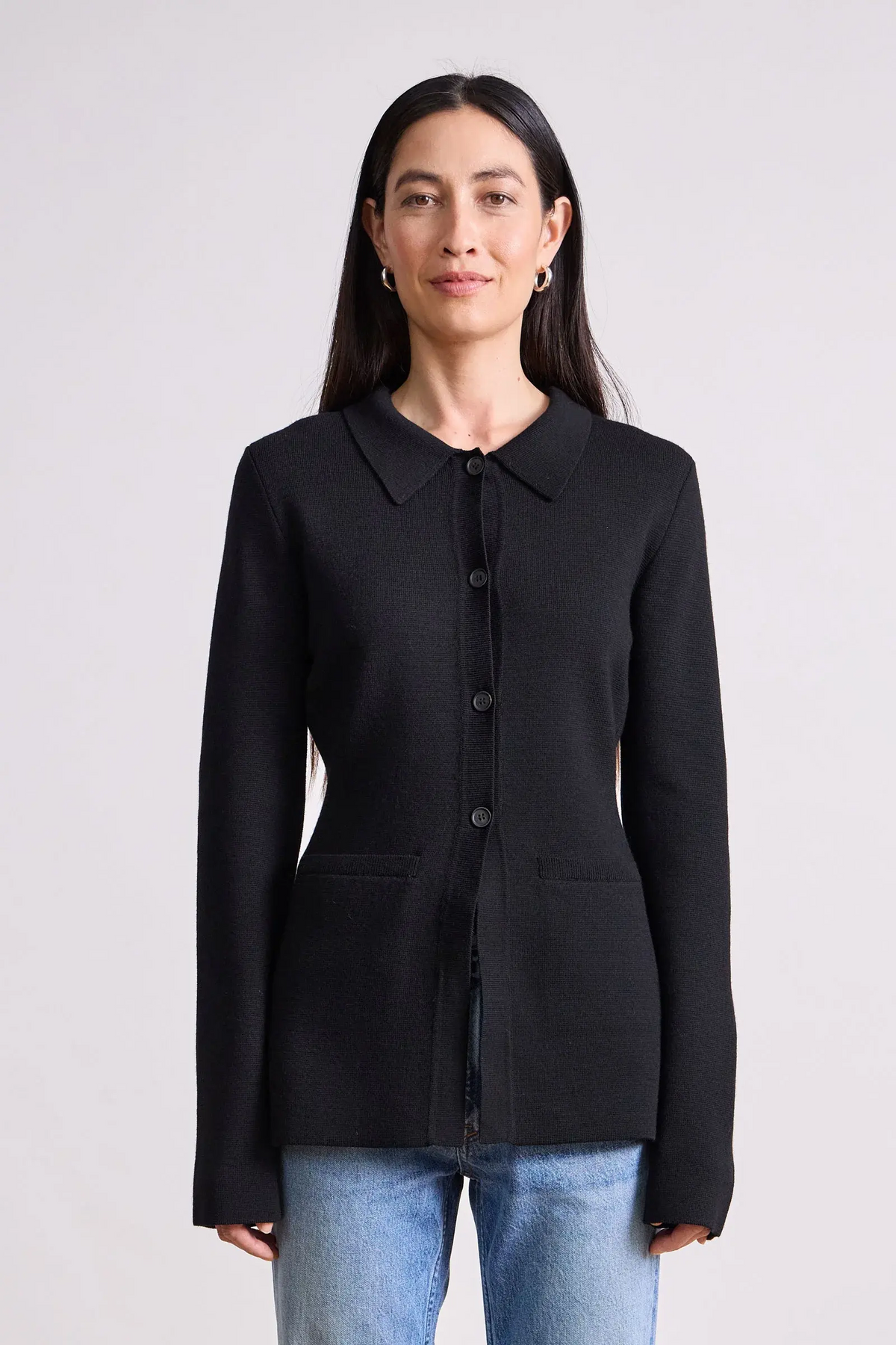 Betti knit cardi in black