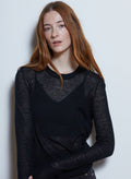 Basic Crew with Reversed Seams in Black