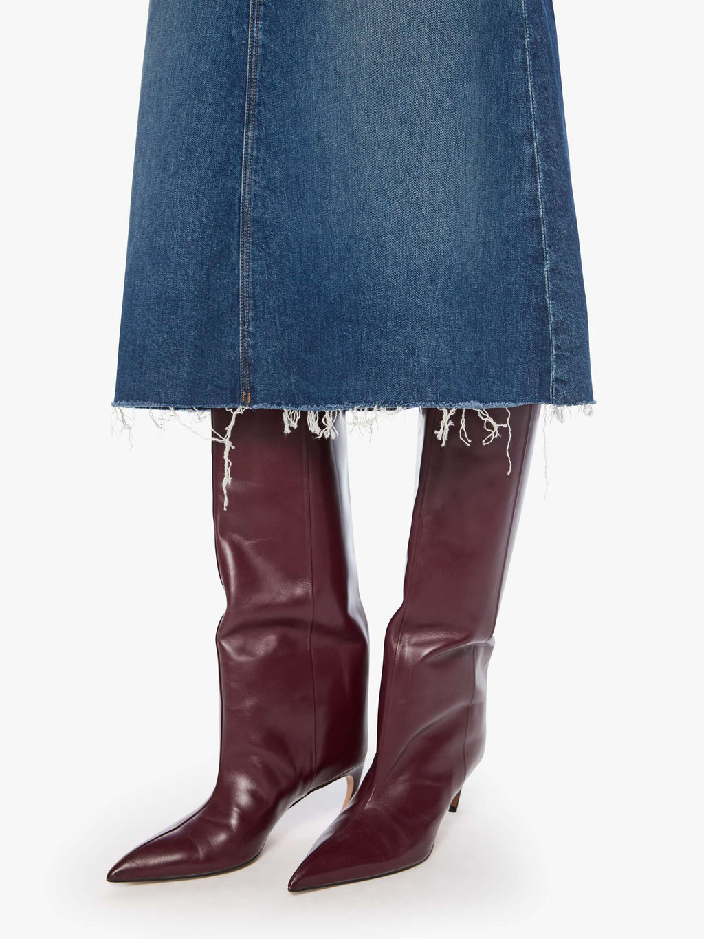 The Circle Midi Fray Skirt