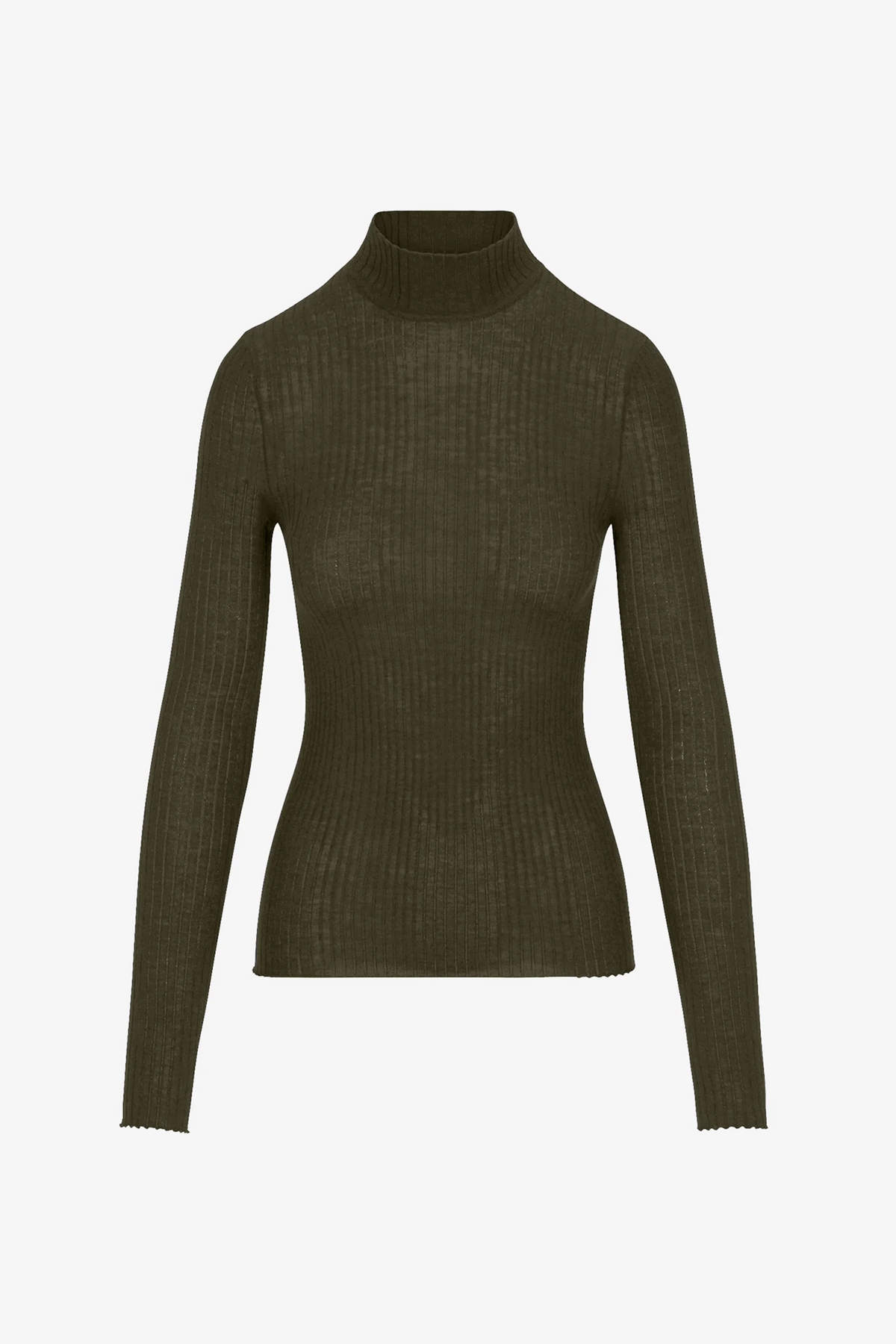 Cashmere Mock Neck in Olive