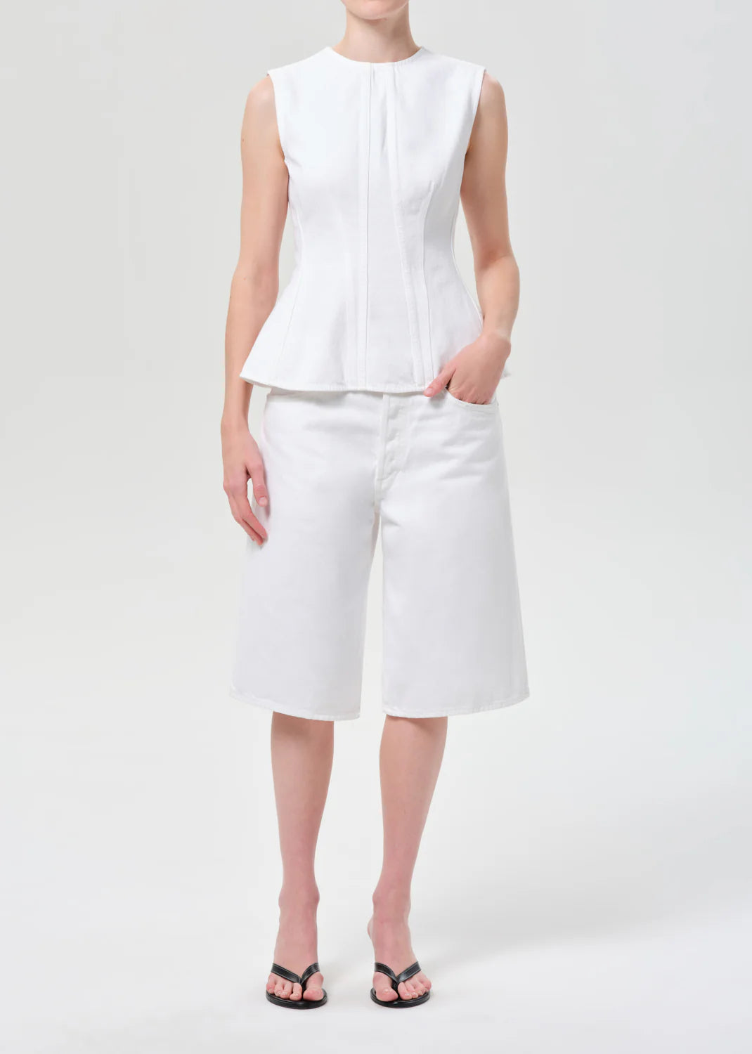 Corbin Denim Shell Shirt - marshmellow