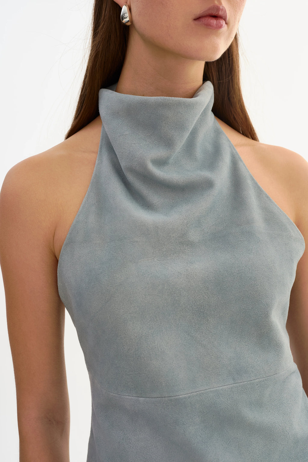 Alva Suede Halterneck Top