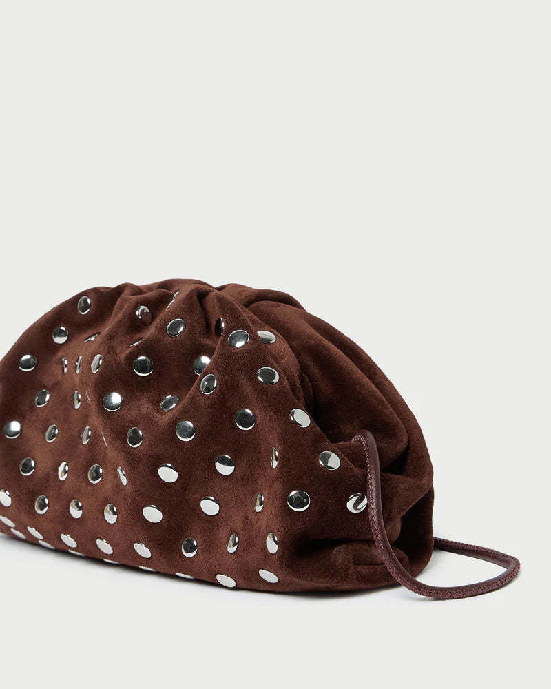 Bailey Clutch - Brown Suede
