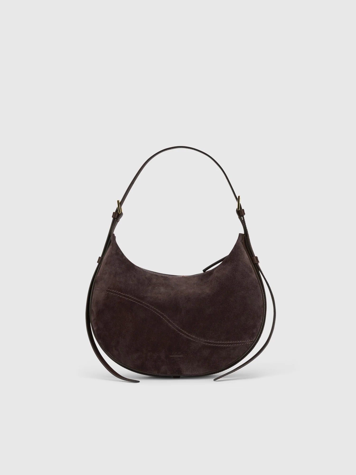 Liveri bag in walnut suede