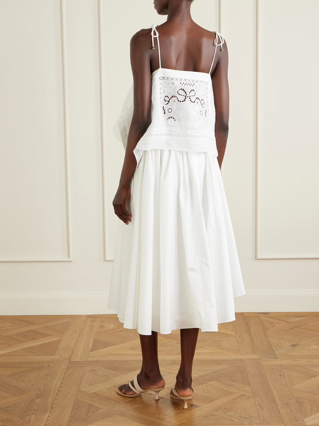 White embroidered top