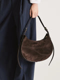 Liveri bag in walnut suede