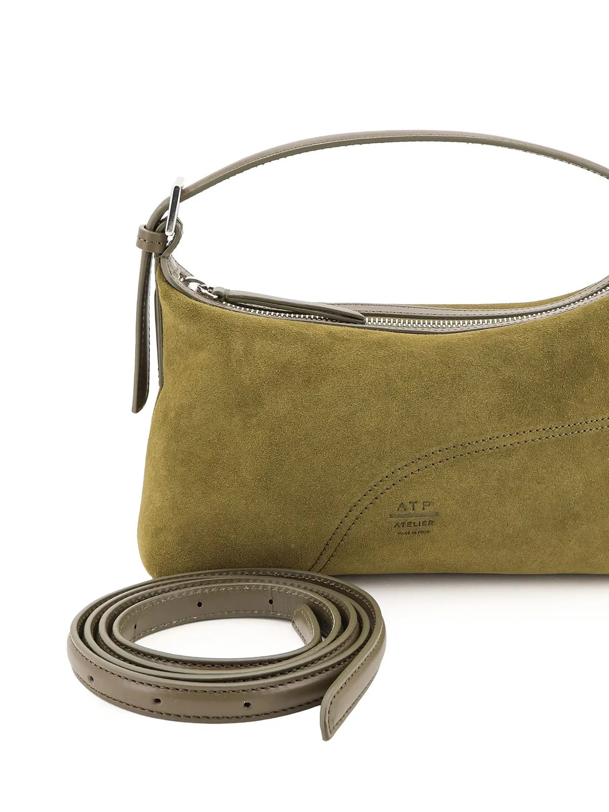 Vadena suede handbag in loden