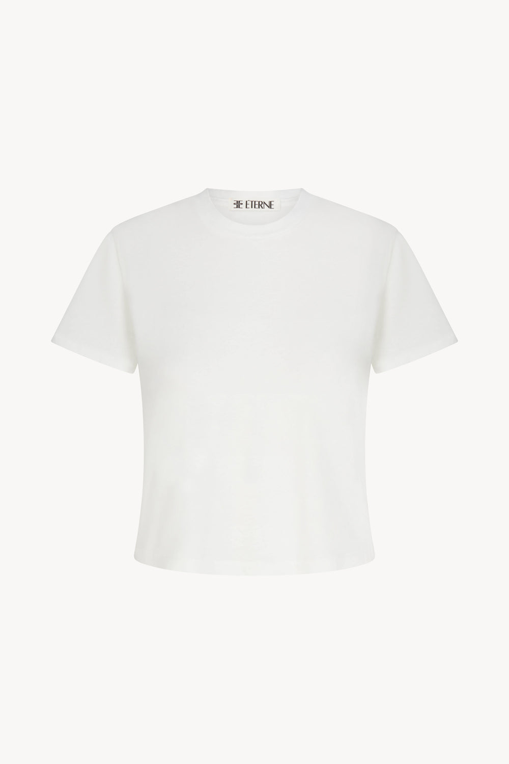 Short Sleeve Boxy Tee in white