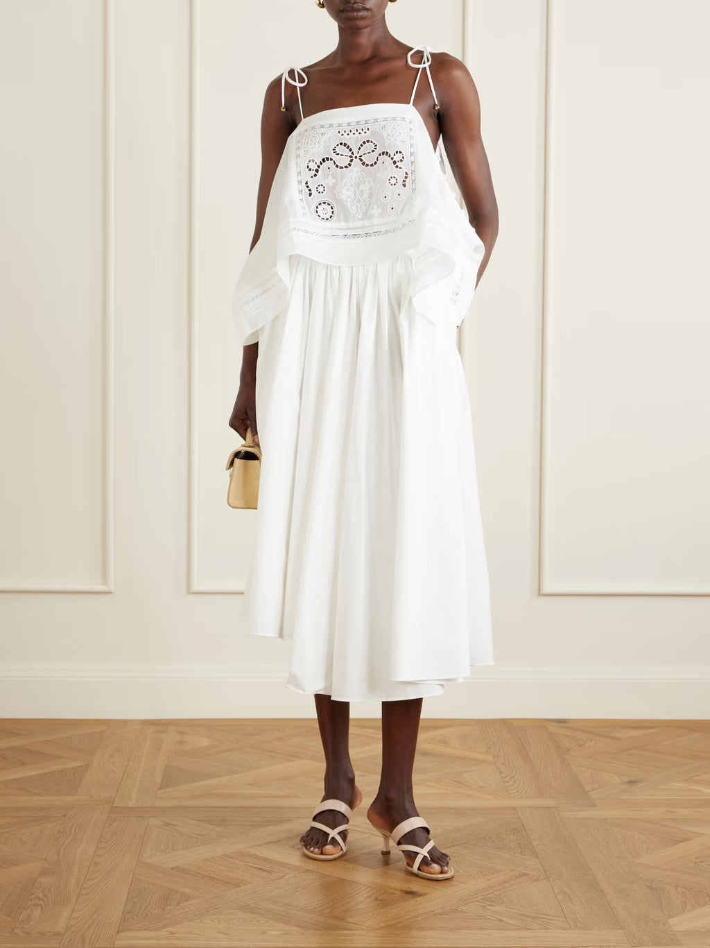 White embroidered top