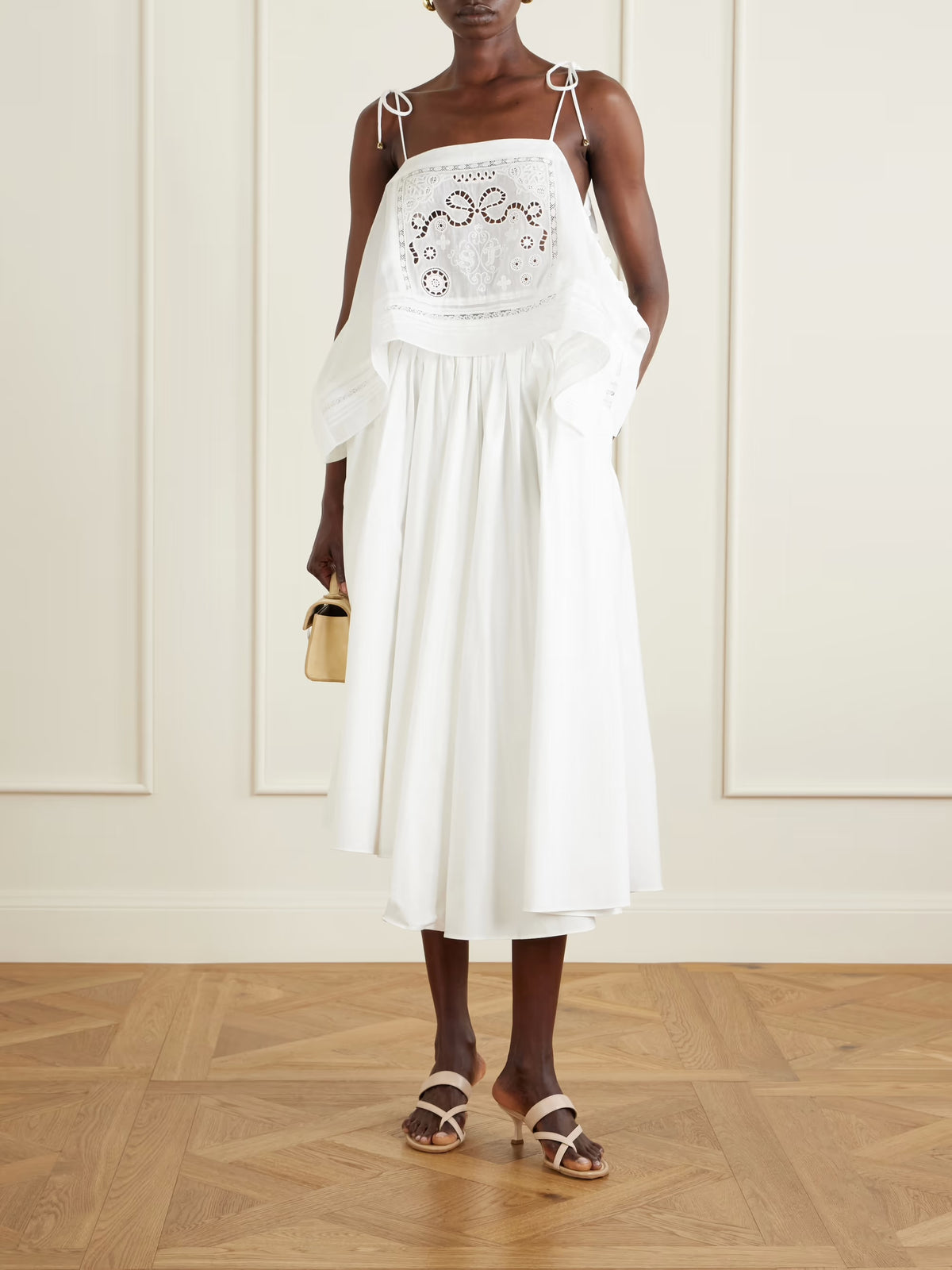 White embroidered top
