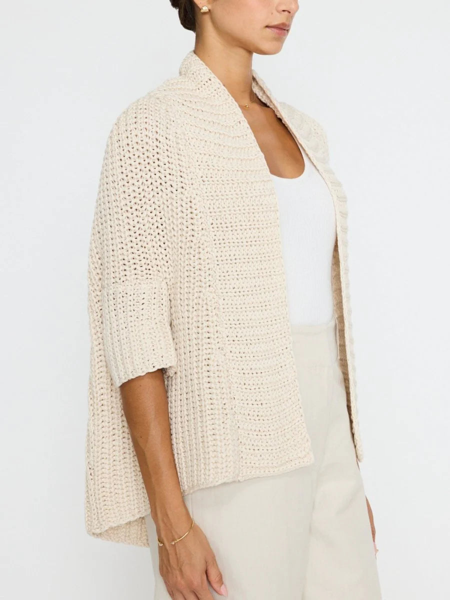 The Fida Handknit Shrug