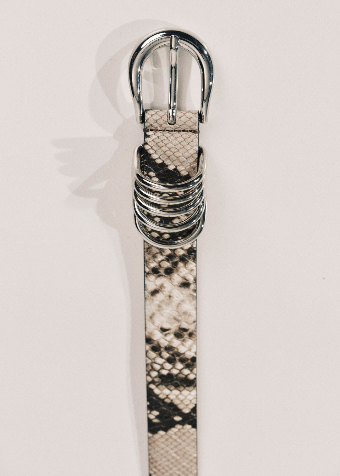 Hollyhock Snake in Beige