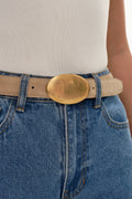 Marbella Suede Belt - Stone