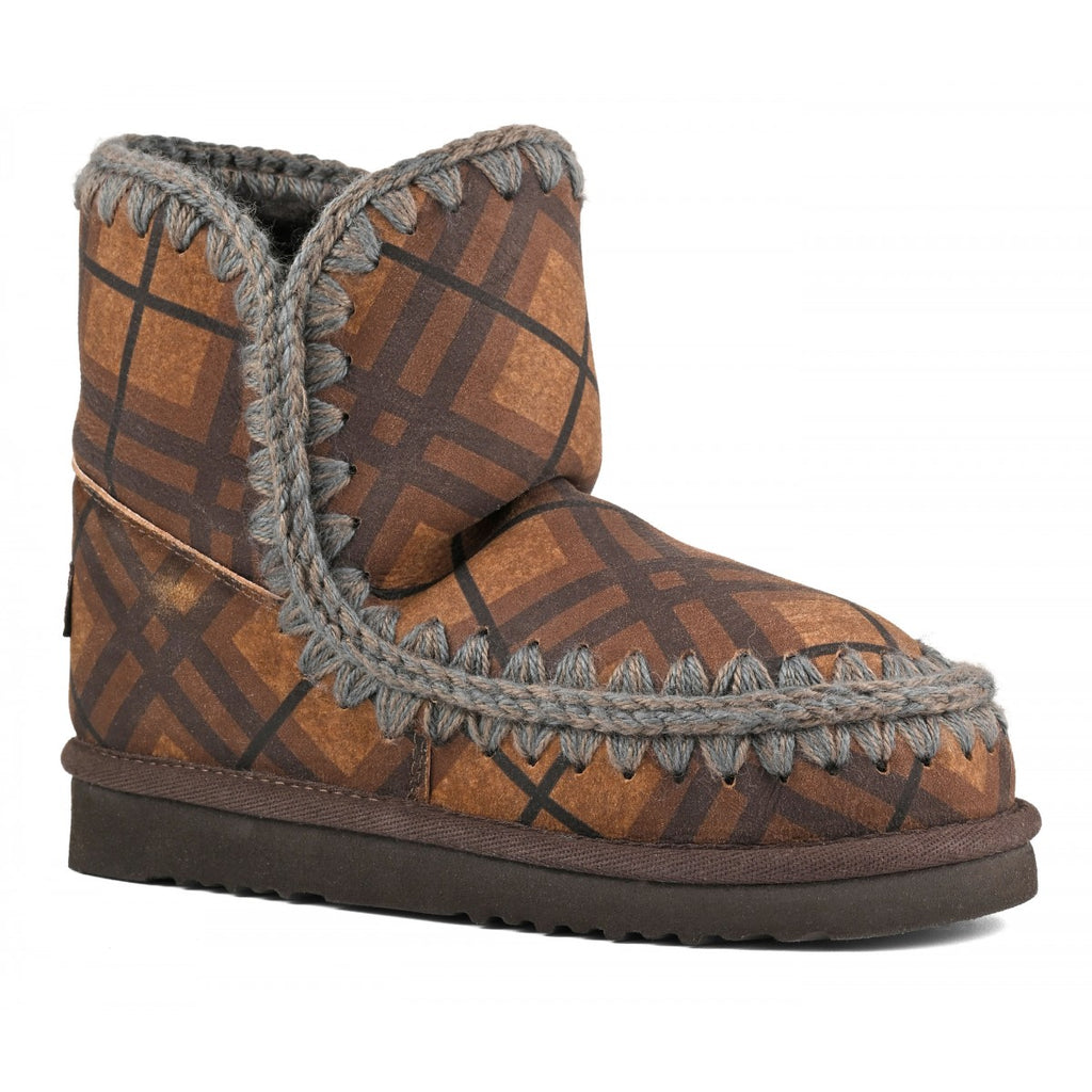 Eskimo 18 in Tartan Checks Brown