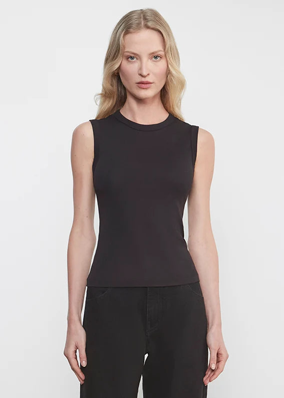 Supima Cotton New Classic Sleeveless - Black