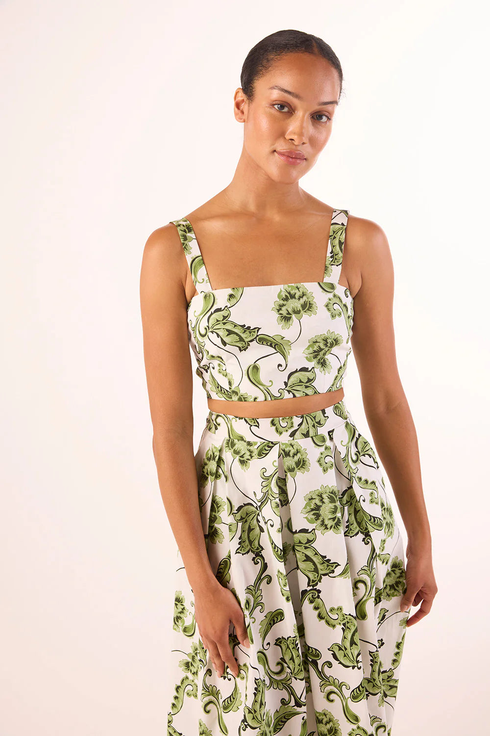 Lois Top - garden paisley