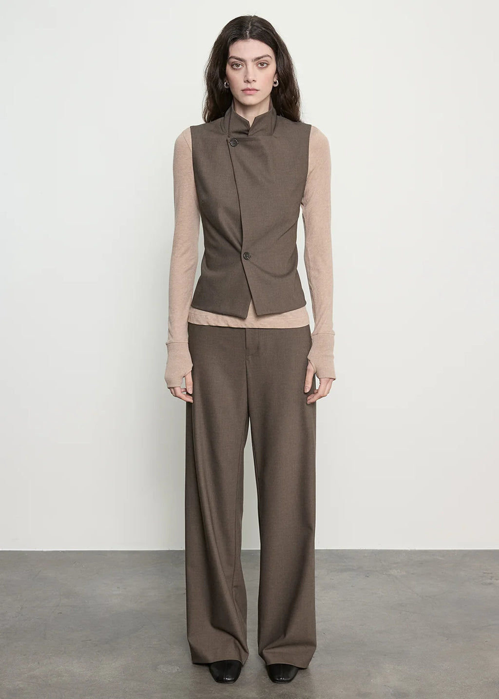 Suiting Hi-Neck Vest