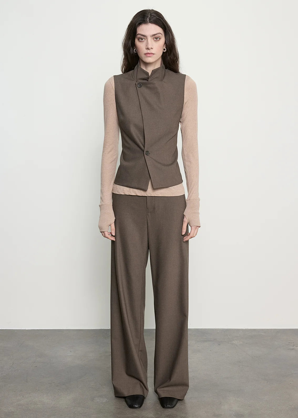 Suiting Hi-Neck Vest