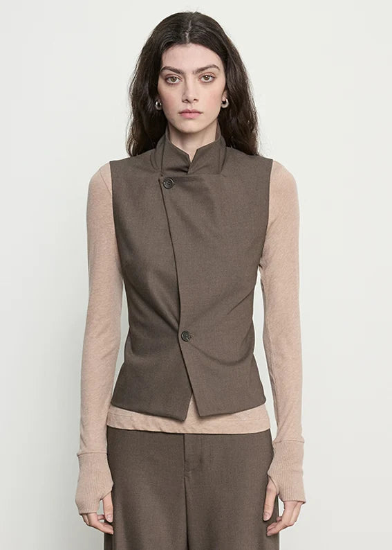 Suiting Hi-Neck Vest