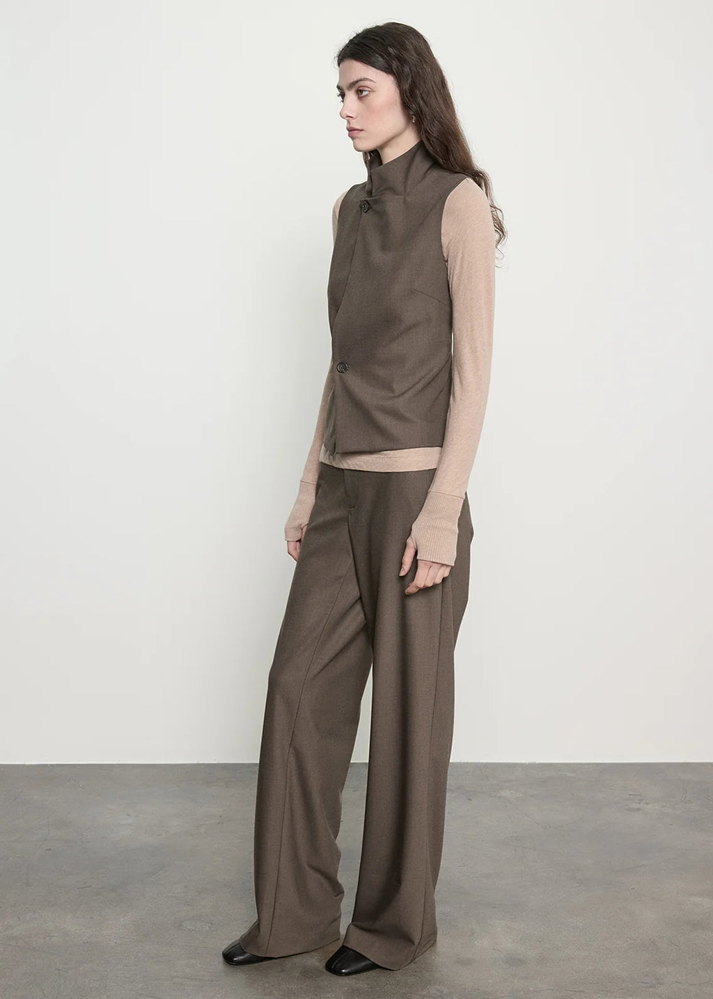 Suiting Hi-Neck Vest
