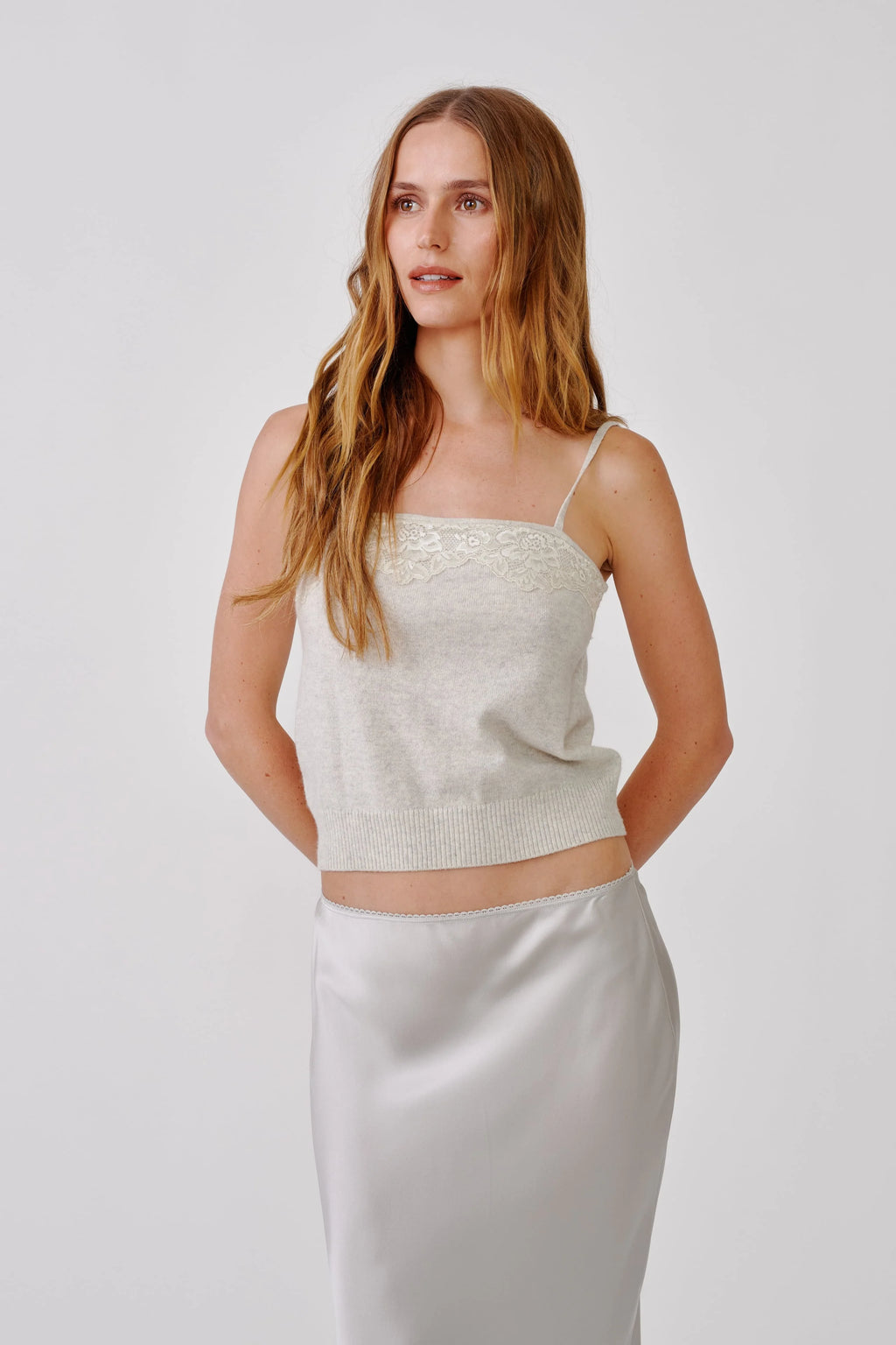 JOSIE STRAIGHT NECK CAMI | BLIZZARD
