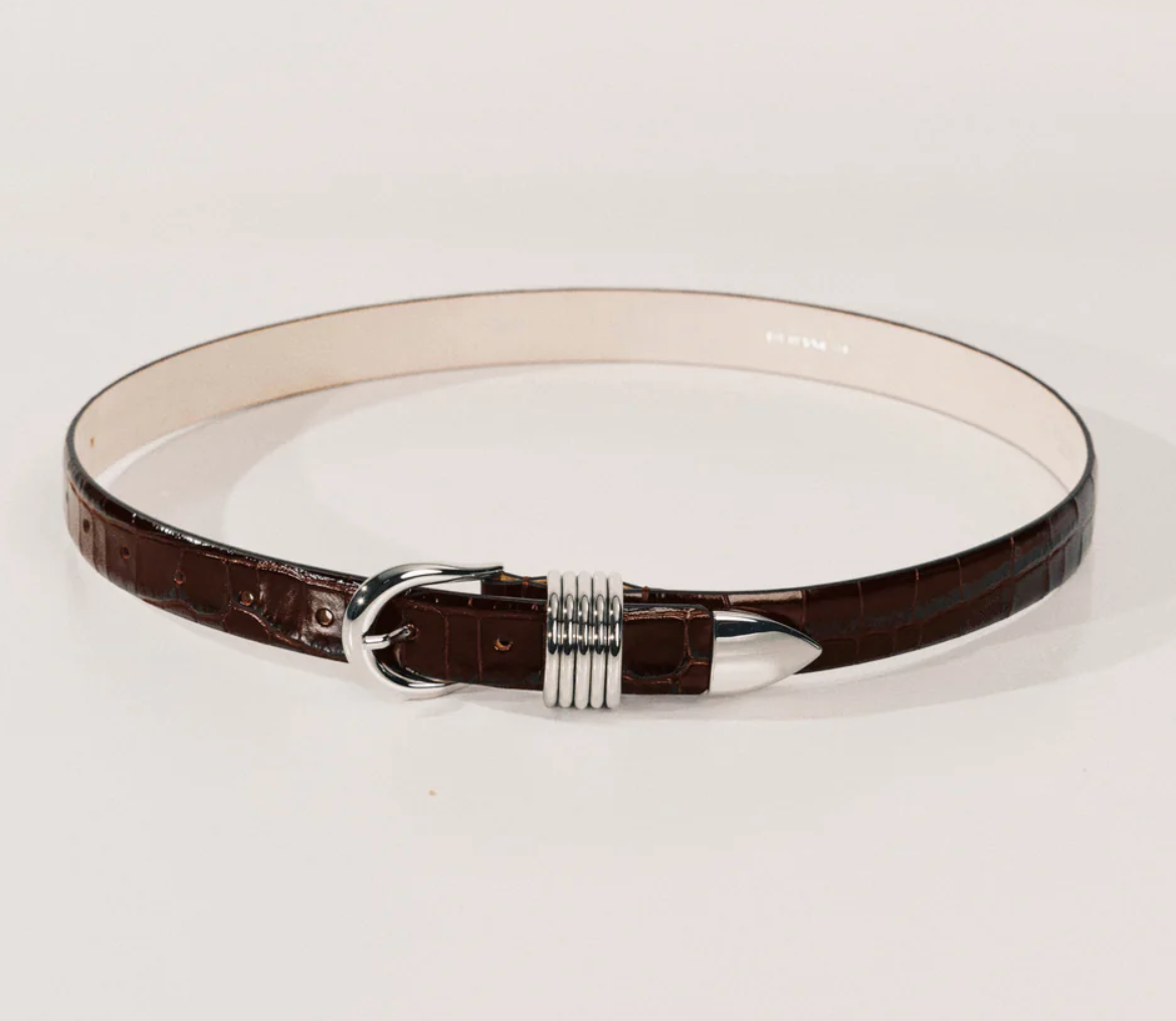 Hollyhock Croco Belt
