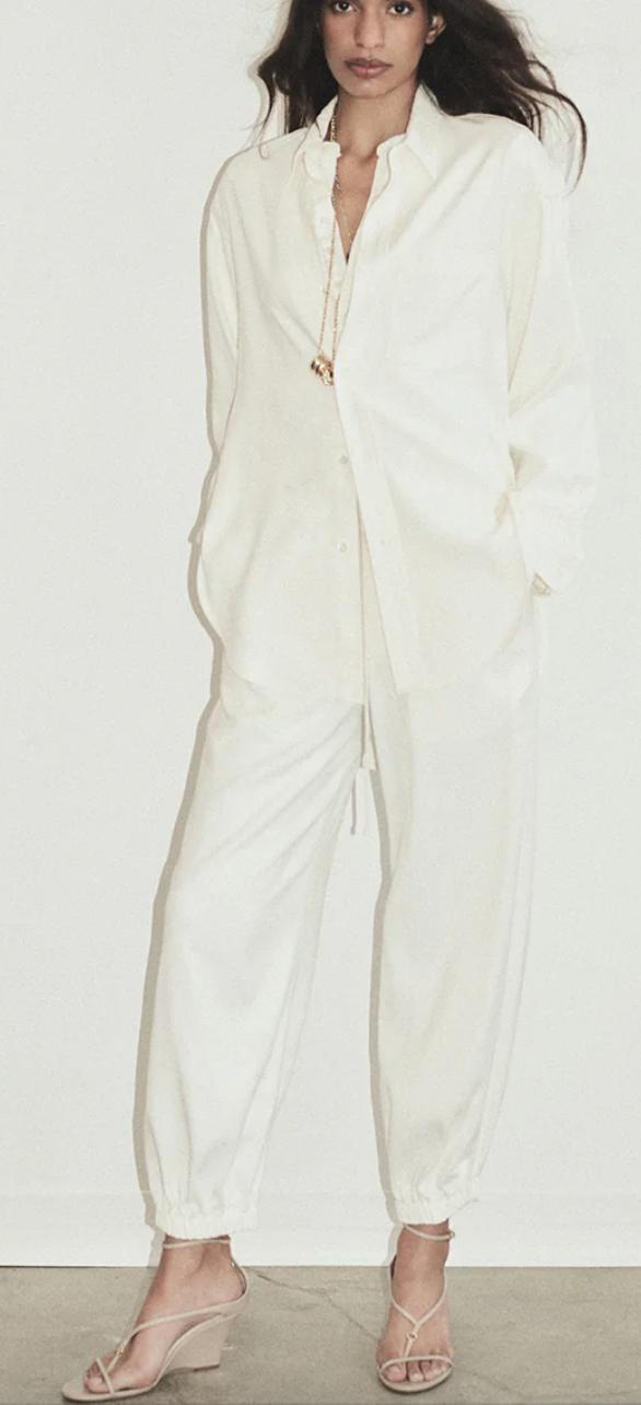 Bubble Hem Pull-On Pant