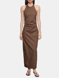 Poplin Halter Dress